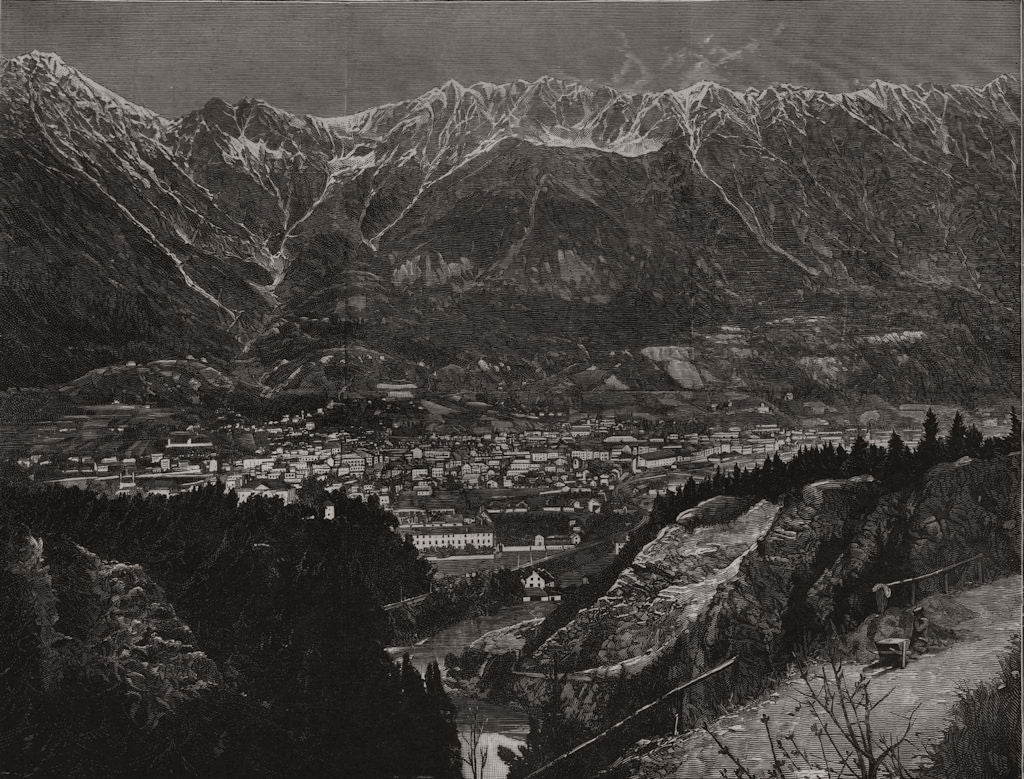 Holiday reports on the Continent. Innsbrück, Tyrol. Austria 1886 old print